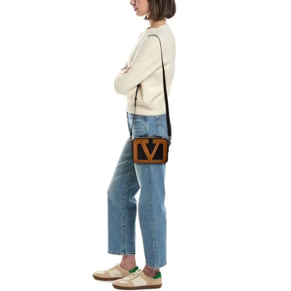 Valentino Viva Superstar Leather Crossbody, Black - Picture 4 of 5